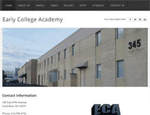 Tablet Screenshot of earlycollegecolumbus.com